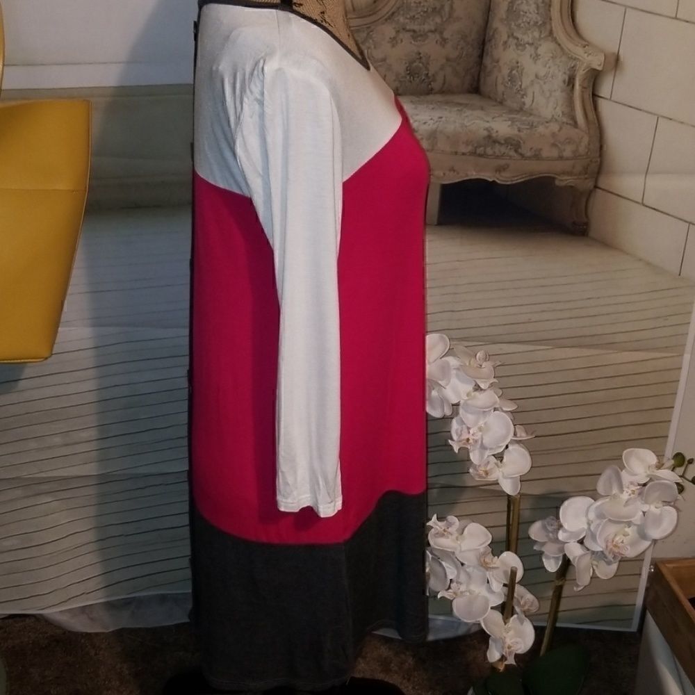 Mon Ami Color Block Dress Size S - Picture 3 of 6